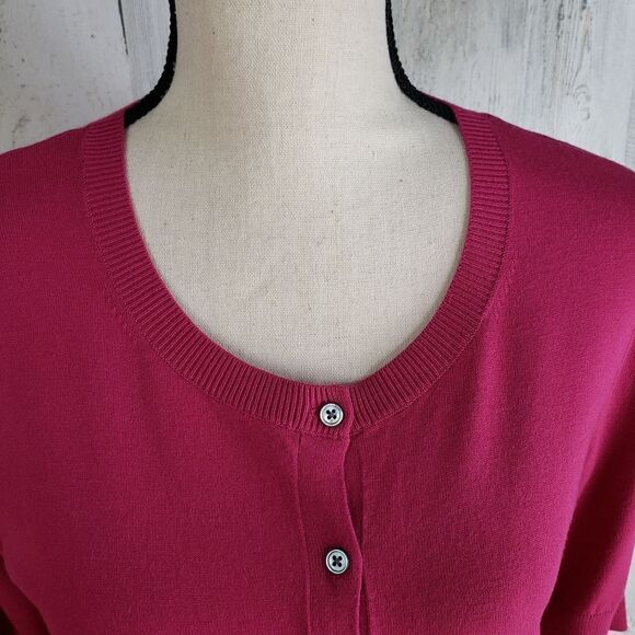 DKNY Lightweight Knit Cardigan Sz M - Picture 2 of 10